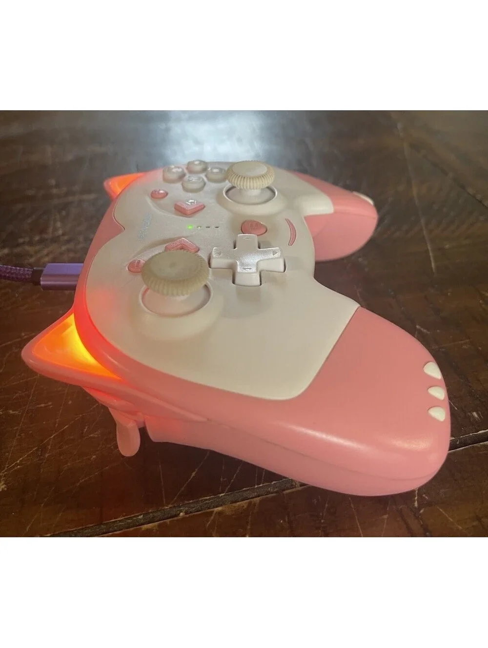 KINVOCA Wireless Controller for Nintendo Switch/Lite/OLED, Breathing Lite - Pink